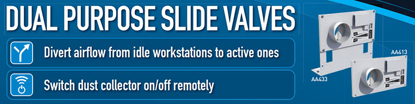 dual purpose, autostart valves for your soldering fume extractor multi-station set up.